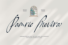 Pamric Mevira Handwritten Ink Font