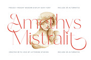 Amethys Mistralit Modern Display, a Serif Font by Letterena Studios (Thumbnail 1 of 15)