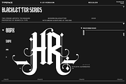 High Rise, a Blackletter Font by inumocca_type (Thumbnail 3 of 11)