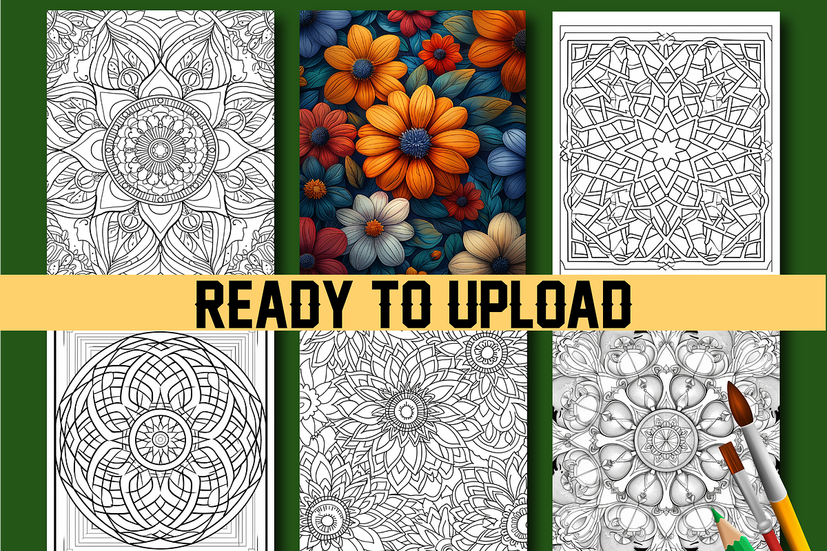 Mandala coloring Book for Adults, an Animal Illustration by Design Home (Photo 3 of 7)