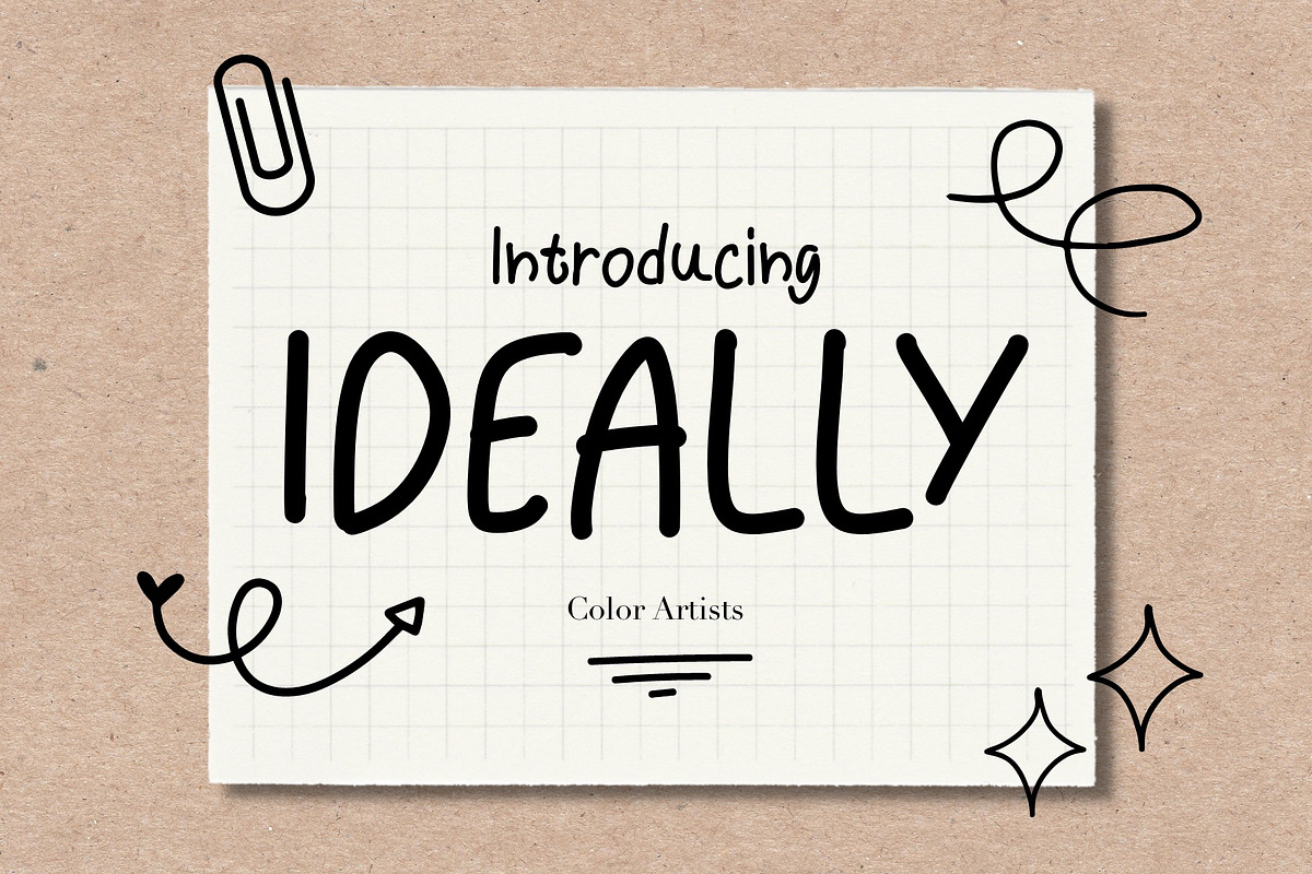 Ideally Font, a Handwritten Font by MyFontsShop (Photo 1 of 5)
