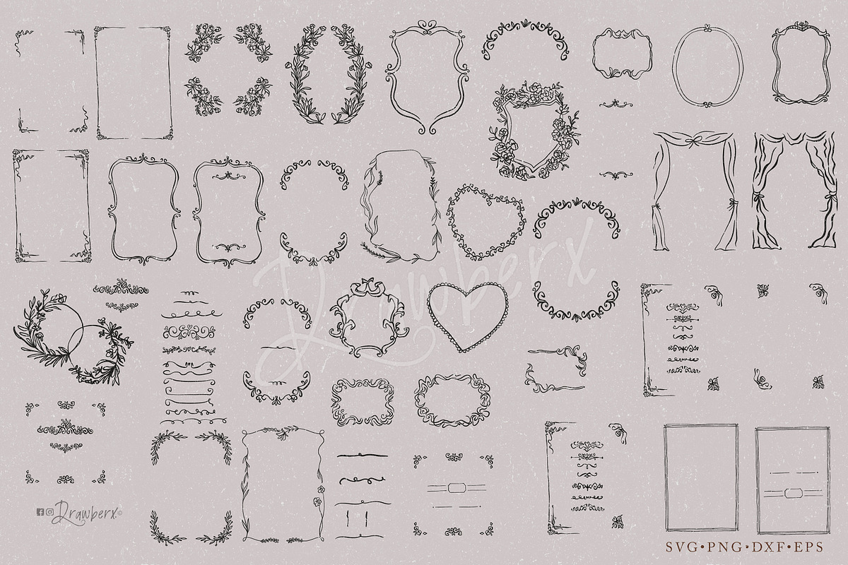 Whimsical Hand Drawn Frames art 009, a Graphic by Drawberx (Photo 12 of 13)