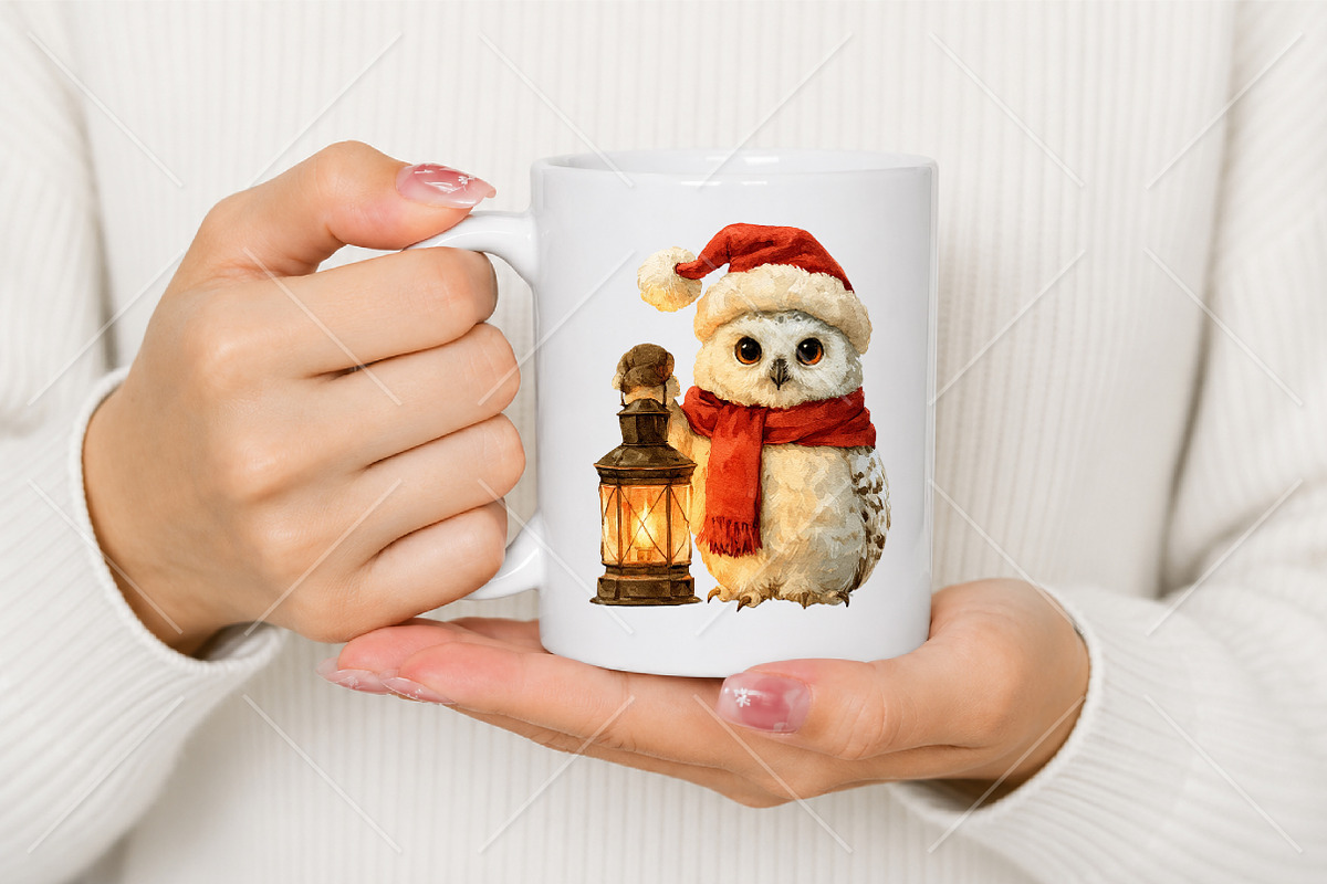 Whimsical Christmas Animals Clipart, a Seasonal Illustration by Canvas Craft (Photo 9 of 10)