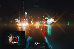 30 Light Flare Photoshop Overlays