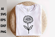 Calendula Flowers SVG Flower Bouquet, a Decorative Illustration by ARTify Illustrations (Thumbnail 8 of 10)