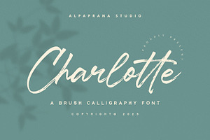 Charlotte - Brush Calligraphy Font