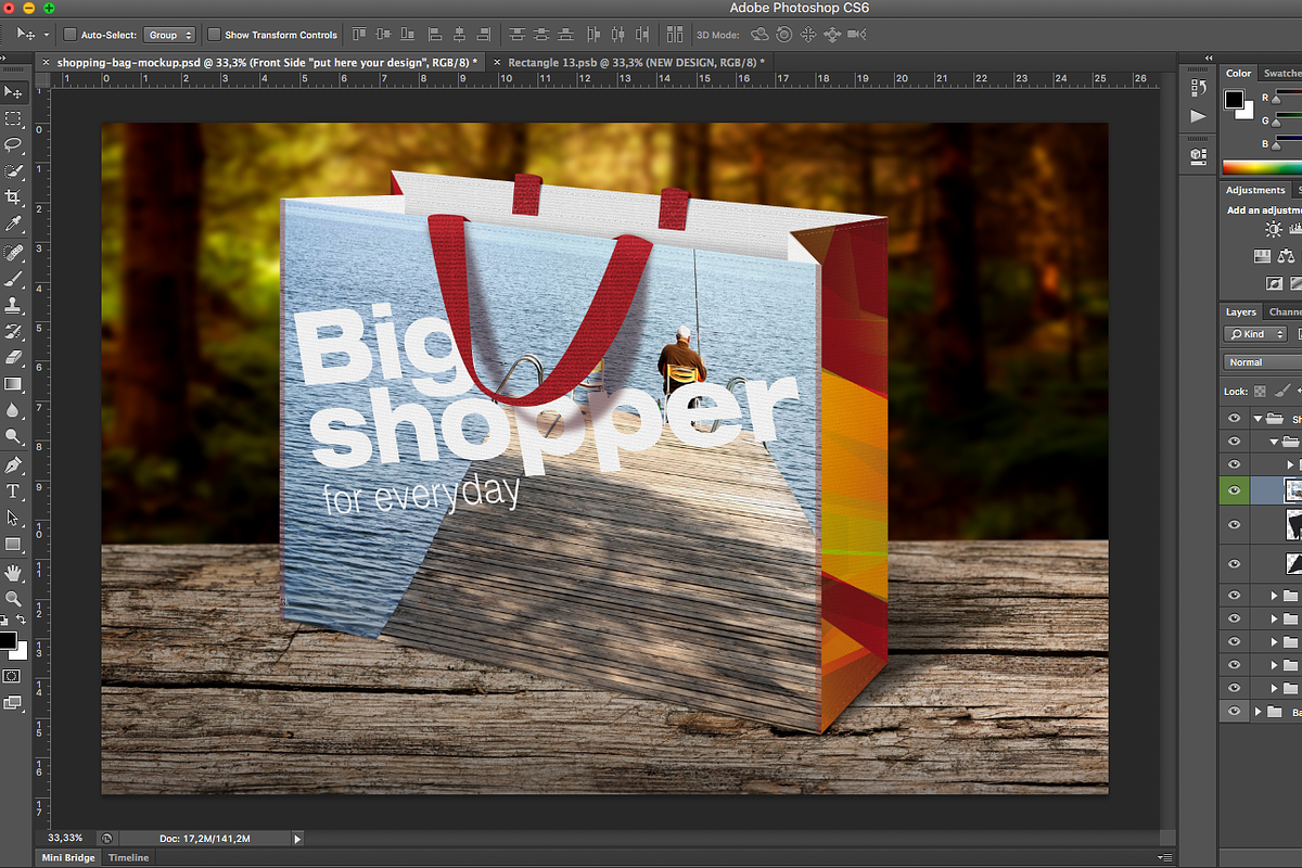 Shopping Bag Mockup, a Product Mockup by ArtefShop (Photo 7 of 7)