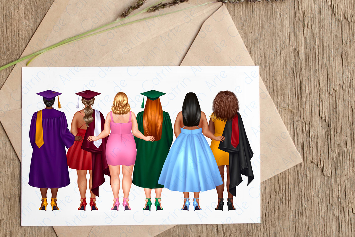 University Graduates Girls Plus Size, a Graphic by ArtedeCatrin (Photo 5 of 10)
