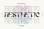 AESTHETIC, a Handwritten Font by Haksen (Thumbnail 1 of 7)