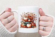Autumn Books Sublimation Clipart Bun, an Illustration by Sublimation Artist (Thumbnail 5 of 6)