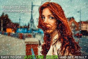 Real Snow Effect Photoshop Actions