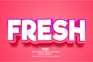 Fresh Editable Text Effect PSD, a Layer Style Add-On by TrueVector
