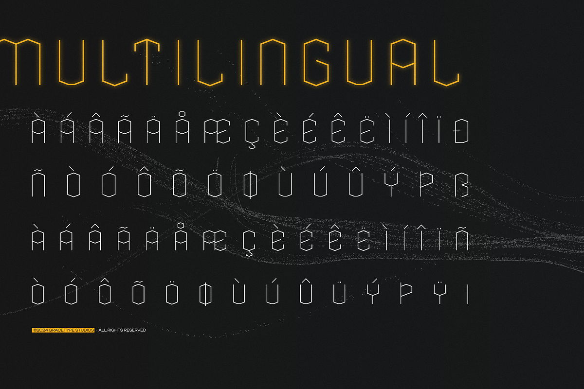 Eqlarc | Futuristic Geometric, a Font by gracetype_studio (Photo 11 of 12)