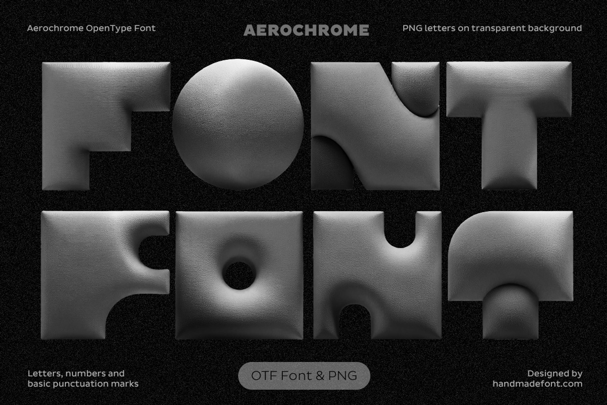 Aerochrome Font, a Sans Serif Font by Handmadefont (Photo 1 of 15)