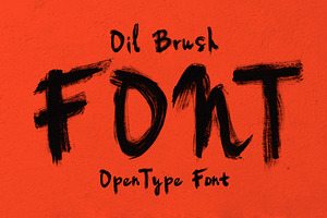 Oil Brush Font