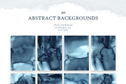 INDIGO. Abstract Watercolor, a Background Graphic by Liliia Polos Illustration (Thumbnail 3 of 9)