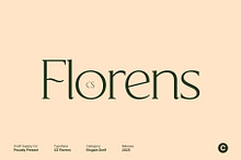 CS Florens – Elegant Serif Font