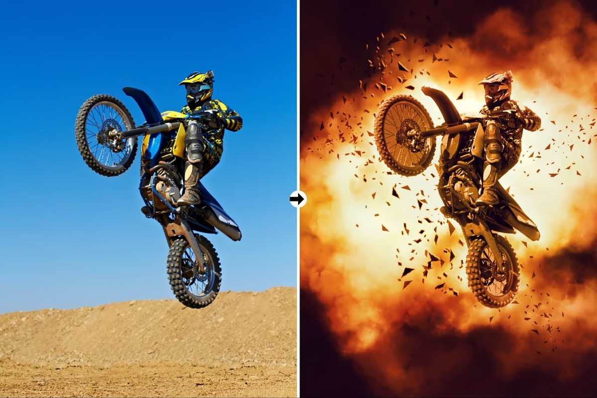 Explosion Effect Photoshop Action, an Action Add-On by Hubzway (Photo 7 of 10)
