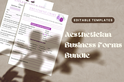 Aesthetician Business Forms Bundle, a Stationery Template by Prodesign (Thumbnail 1 of 15)