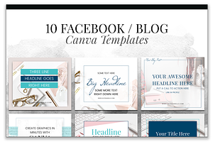 Canva Templates for Facebook or Blog
