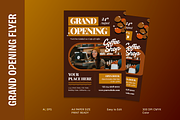 Grand Opening Coffee Shop Flyer, a Flyer Template by MMPixelCraft (Thumbnail 1 of 6)