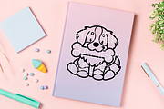 Bernese Mountain Dog Procreate Stamp, a Brush Add-On by HalieKStudio (Thumbnail 9 of 9)