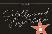 Hollywood Signature Monoline Font