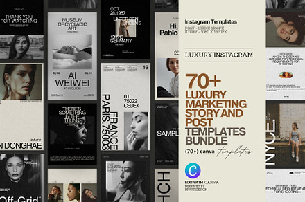 Aesthetic Instagram Story & Post, a Social Media Template by Prapti Design