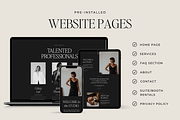 Salon Spa Wix Website Template, Dark, a Wix Template by Ton Rêve Design Studio (Thumbnail 2 of 7)
