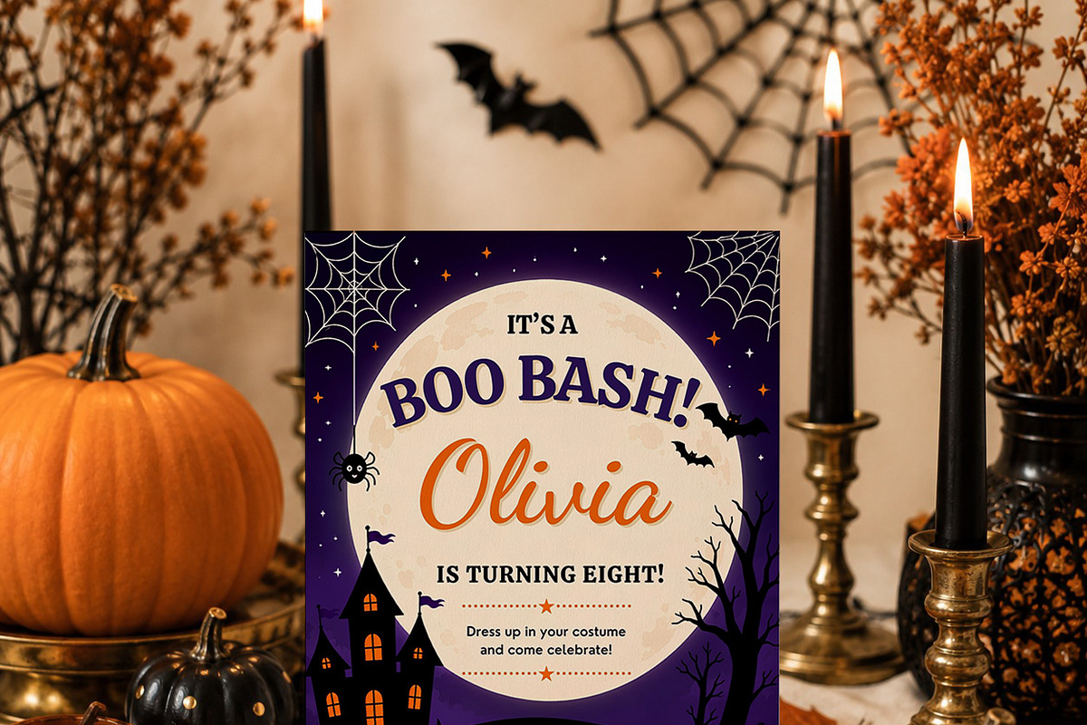 Halloween Boo Bash Invitation, an Invitation Template by Arslan (Photo 4 of 5)