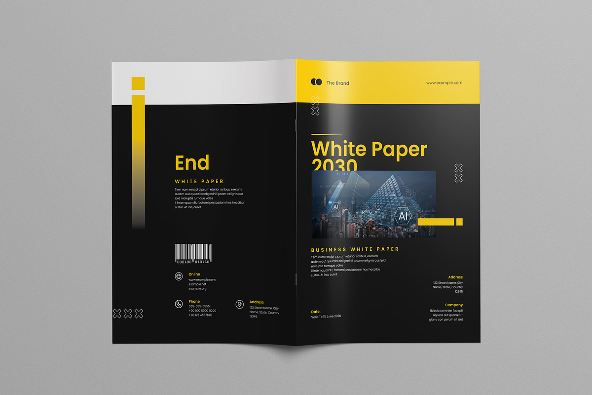 White Paper Template, a Brochure Template by Pixelpick (Photo 9 of 9)