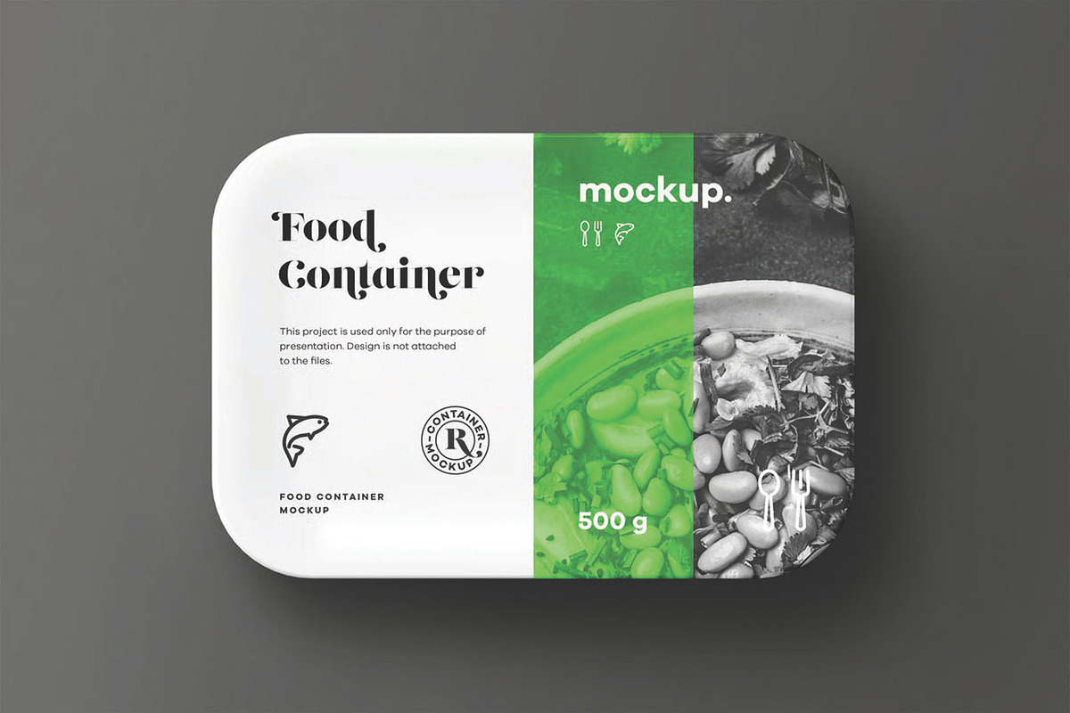 Food Container Mockup, an Advertising Mockup by DesignRushMarket (Photo 4 of 14)