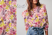 Fantasy flowers seamless pattern, a Pattern Graphic by SirenaArt (Thumbnail 13 of 17)