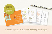 Procreate Bird Drawing Toolkit, a Brush Add-On by Lisa Glanz (Thumbnail 12 of 13)