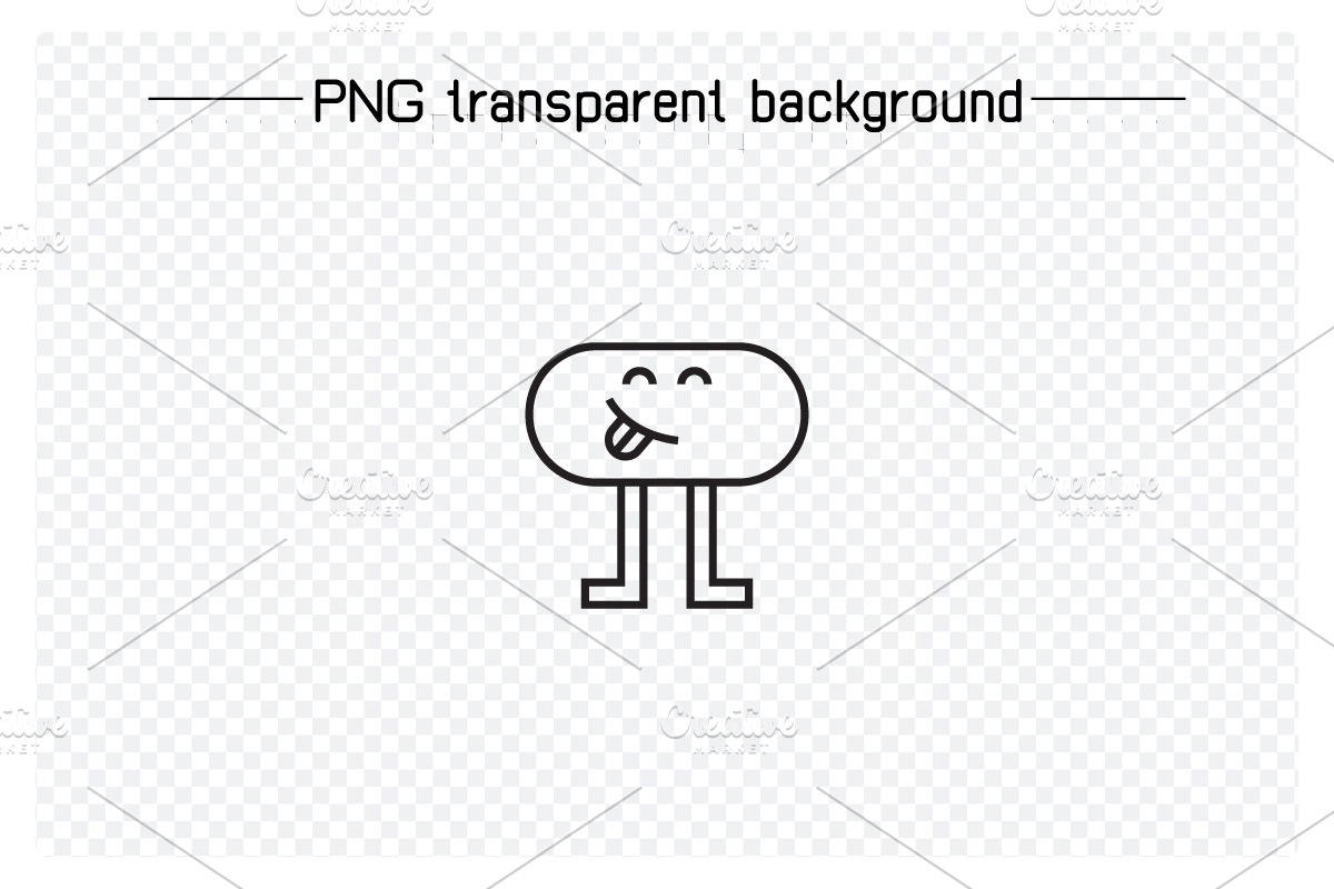 Cute Monster Characters Line Icons, an Outline Icon by Designfour (Photo 2 of 7)