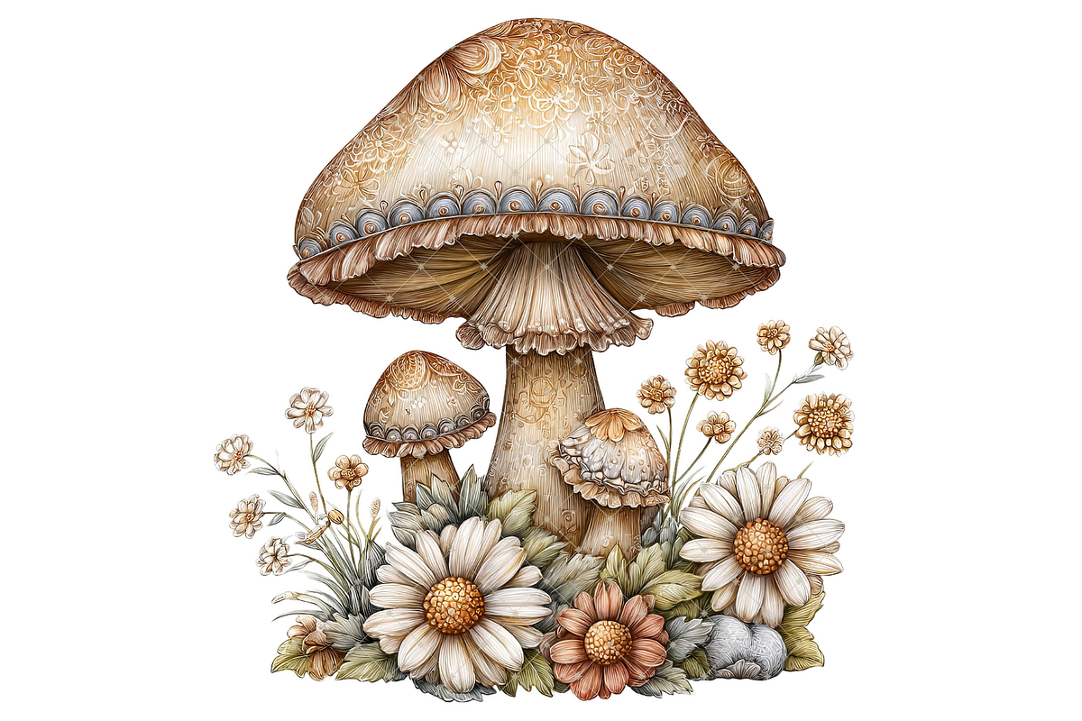 Fairy Mushroom Clipart PNG, a Food Illustration by Memories By Lea (Photo 13 of 19)