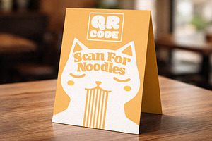 Restaurant Table Tent Mockup, an Advertising Mockup by Designer Dude