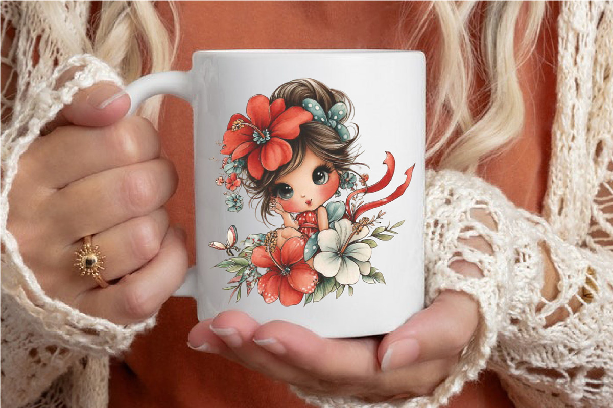 Whimsical Summer Fairy Clipart, a Person Illustration by designcity5 (Photo 5 of 5)