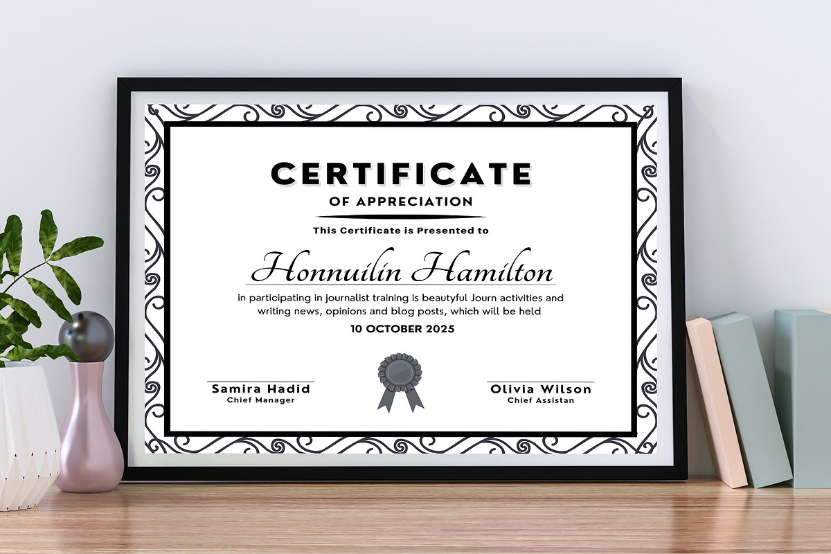 Id, Ps, Ai, W, and Canva Certificate, a Stationery Template by MNT-Creator (Photo 3 of 3)