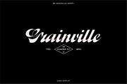 Grainville Script Font, a Handwritten Font by Bnick (Thumbnail 8 of 9)