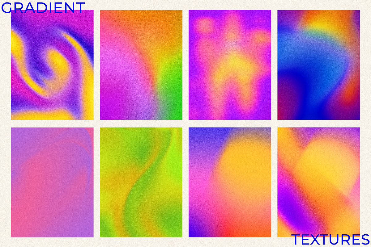 Grainy Gradient Textures & Shapes, an Object Graphic by CatJello Graphics (Photo 3 of 38)
