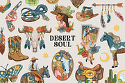 Desert Soul Western bundle, a Seasonal Illustration by SecondOfJuly (Thumbnail 1 of 7)