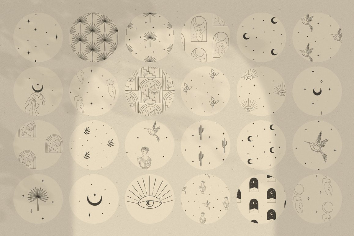 Bohemian Modern Patterns Collection., a Pattern Graphic by Olya Creative (Photo 2 of 5)