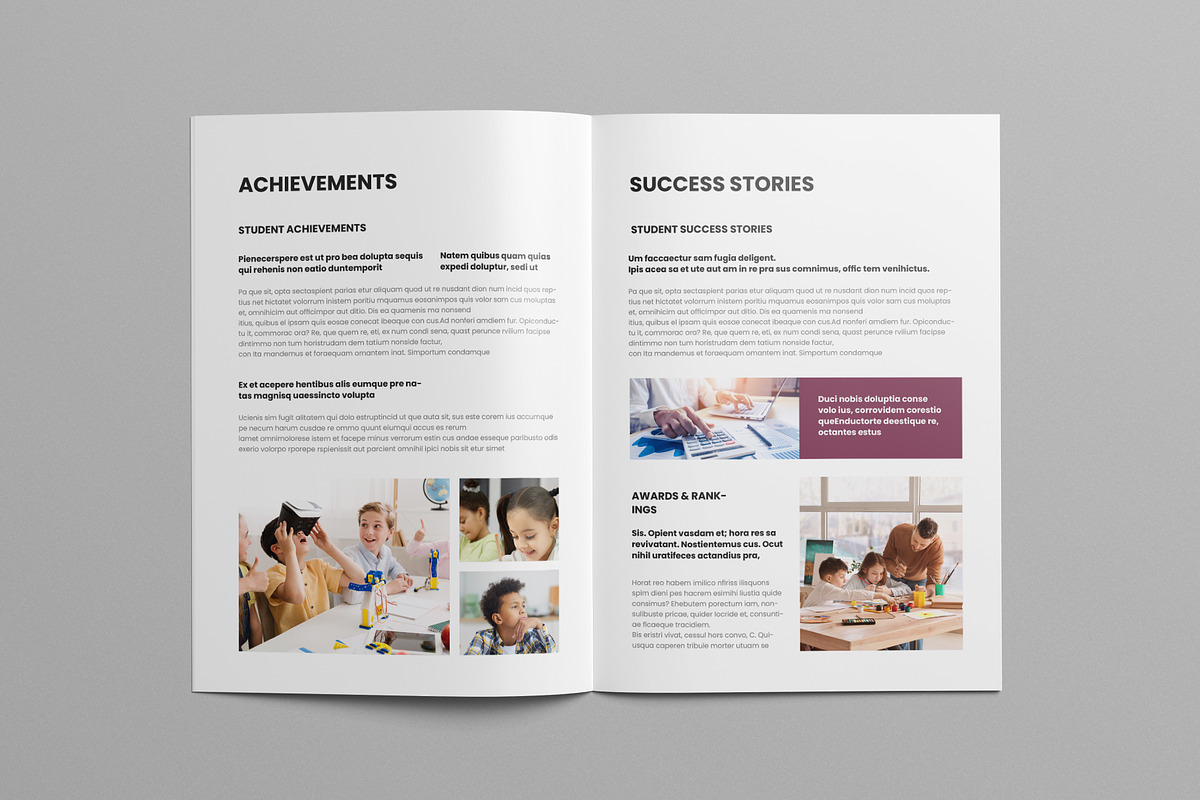 Education Brochure Template Canva, a Brochure Template by Pixelpick (Photo 8 of 9)