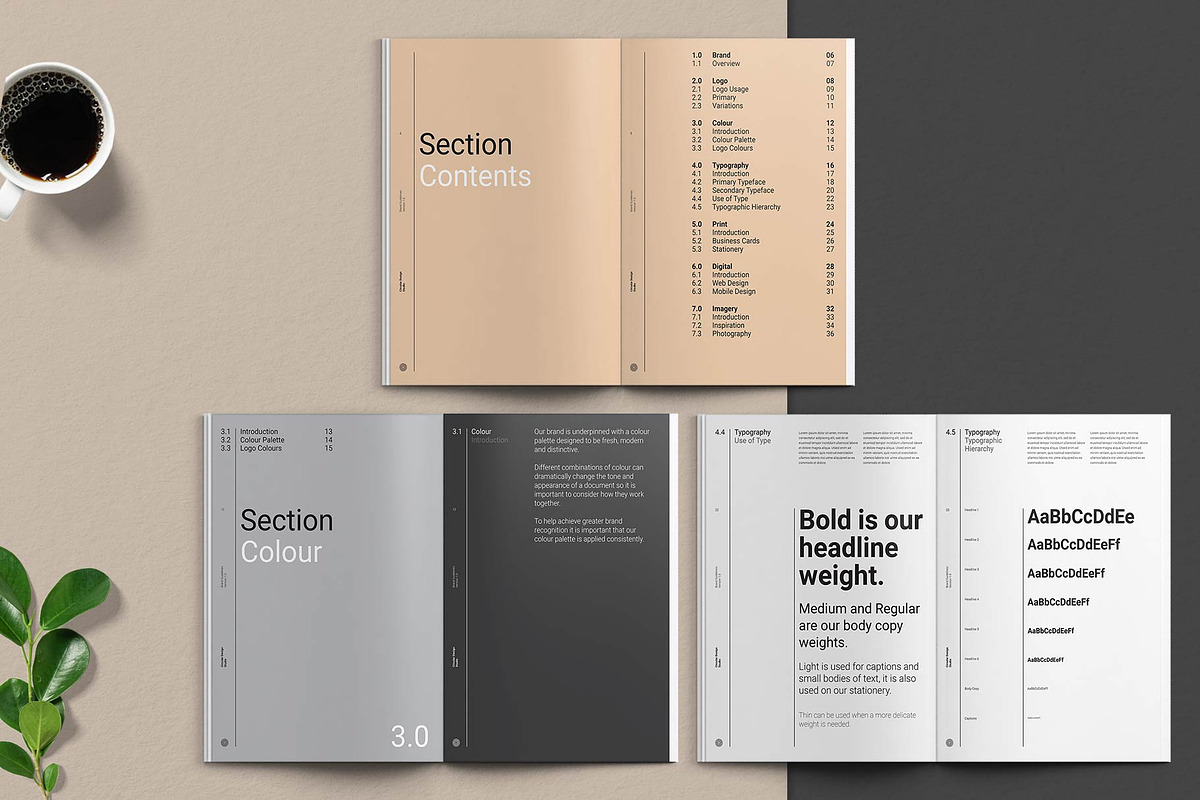 THE MINIMALIST / Brand Guidelines, a Brochure Template by Circular (Photo 5 of 8)