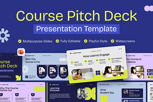 Course Pitch Deck Presentation, a Presentation Template by Illustraly Design