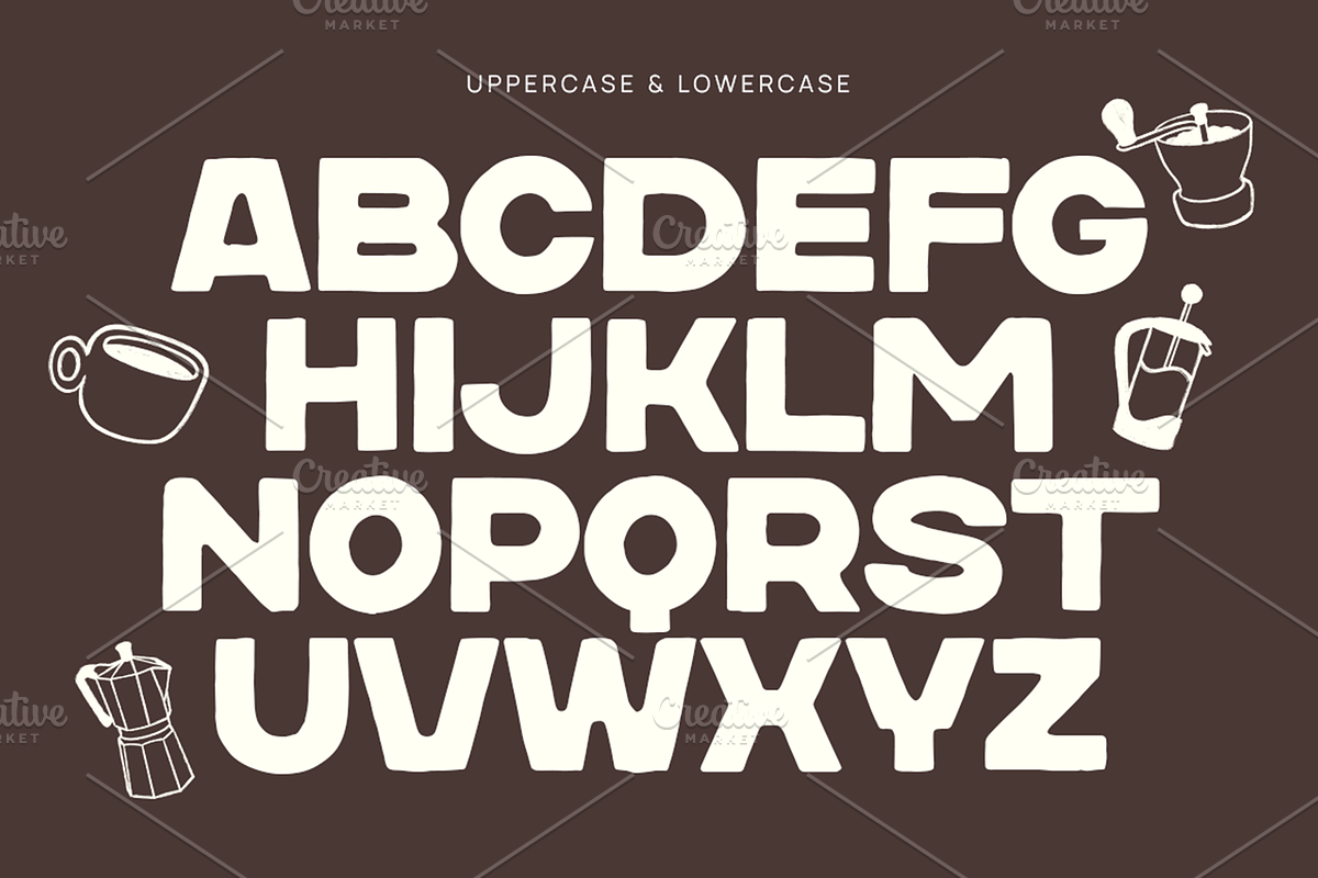 Daily Brew - Bold Display Cafe Font, a Sans Serif Font by Pekotype (Photo 3 of 15)