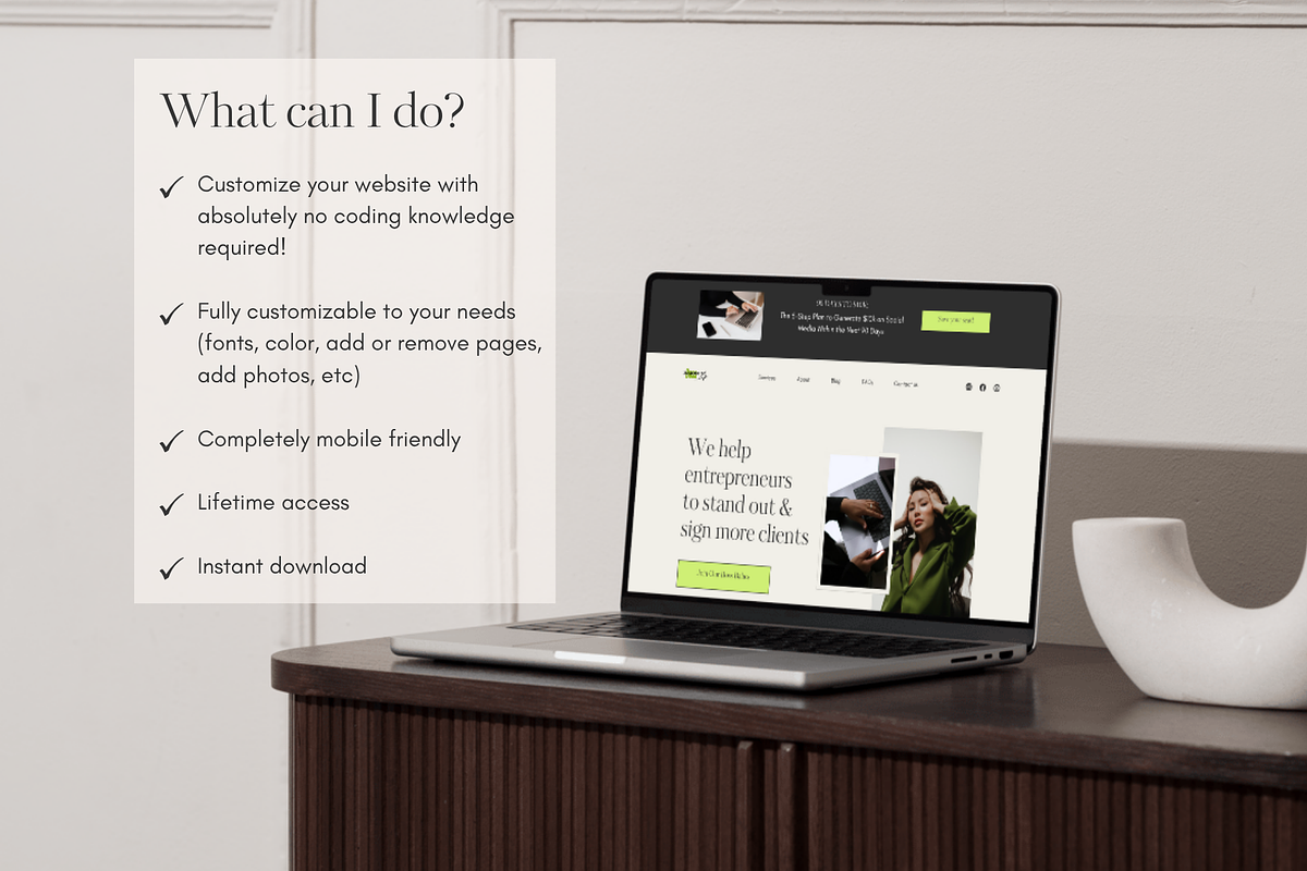Canva Website For Coaches preview 3