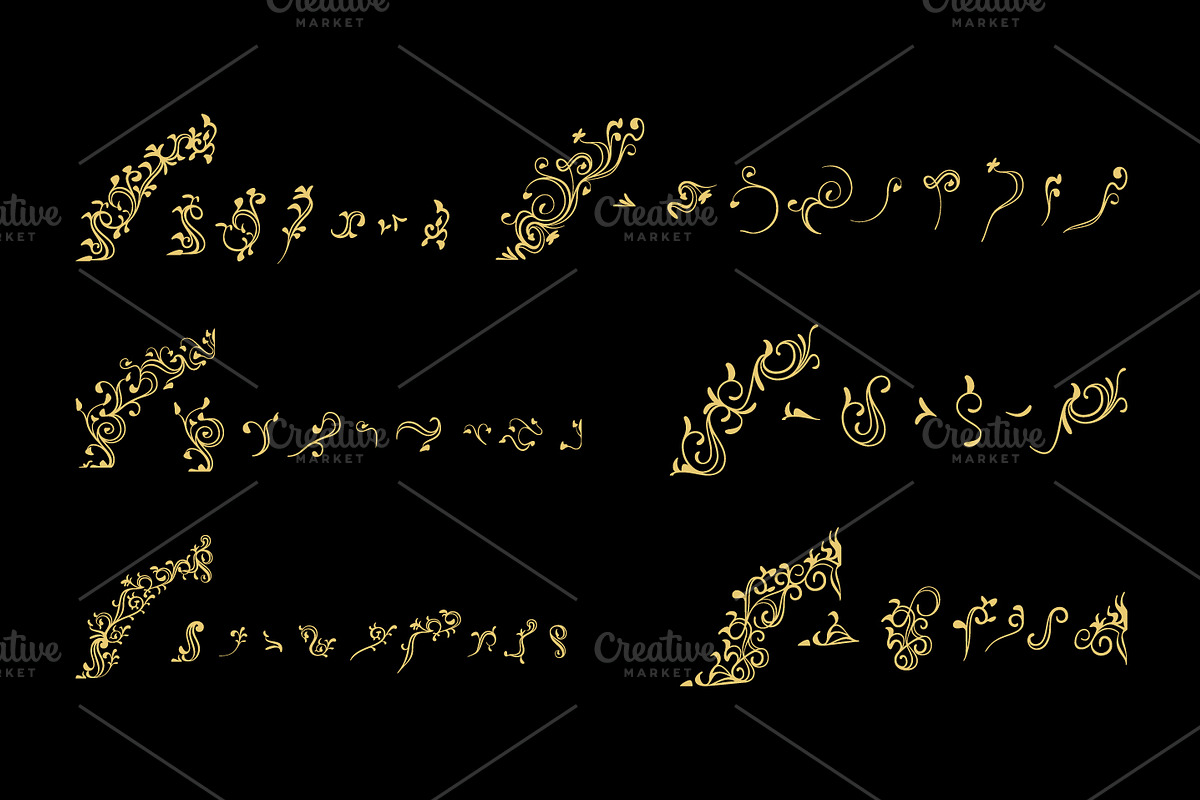 Floral Decorative Ornate Frames, an Object Graphic by vectalex (Photo 3 of 3)