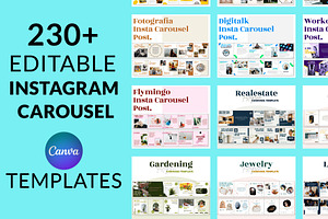 230 Instagram Carousel Templates